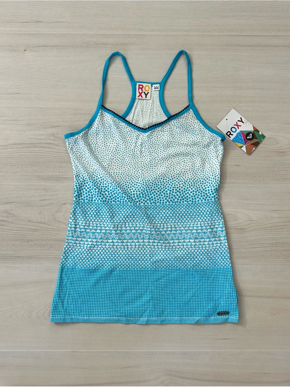 new with tags blue roxy tank top